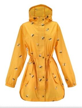 Galleria Soft Shell Collection Rain Jacket | Yellow Bee Raincoat SMALL 💛🐝